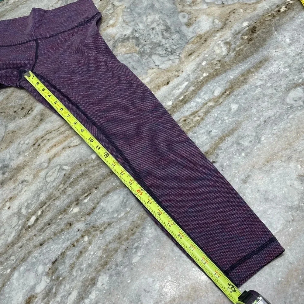 Lululemon Wunder Under Crop II Roll Down Leggings Diamond Jacquard Space Dye